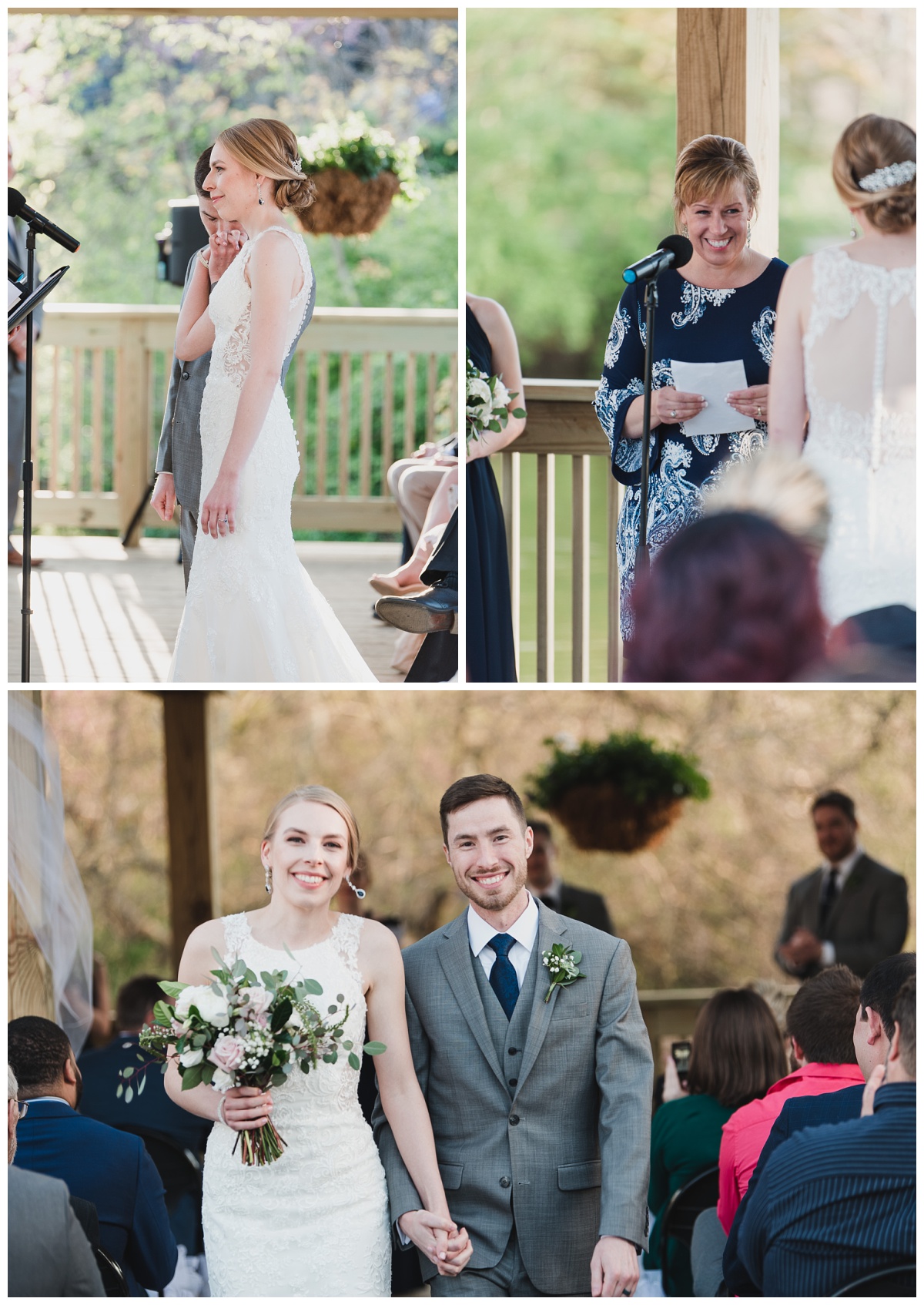 excerpts from wedding ceremony at St. Louis Zoo, wedding photography by Sandra Grunzinger Photography